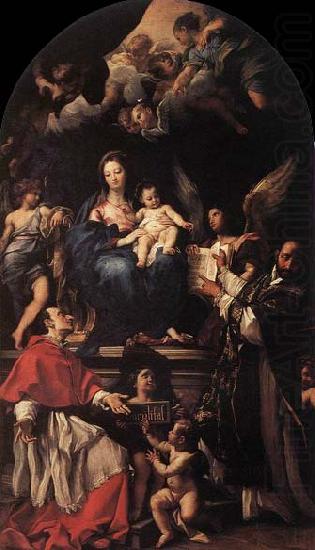 Madonna and Child Enthroned with Angels and Saints, Carlo Maratti